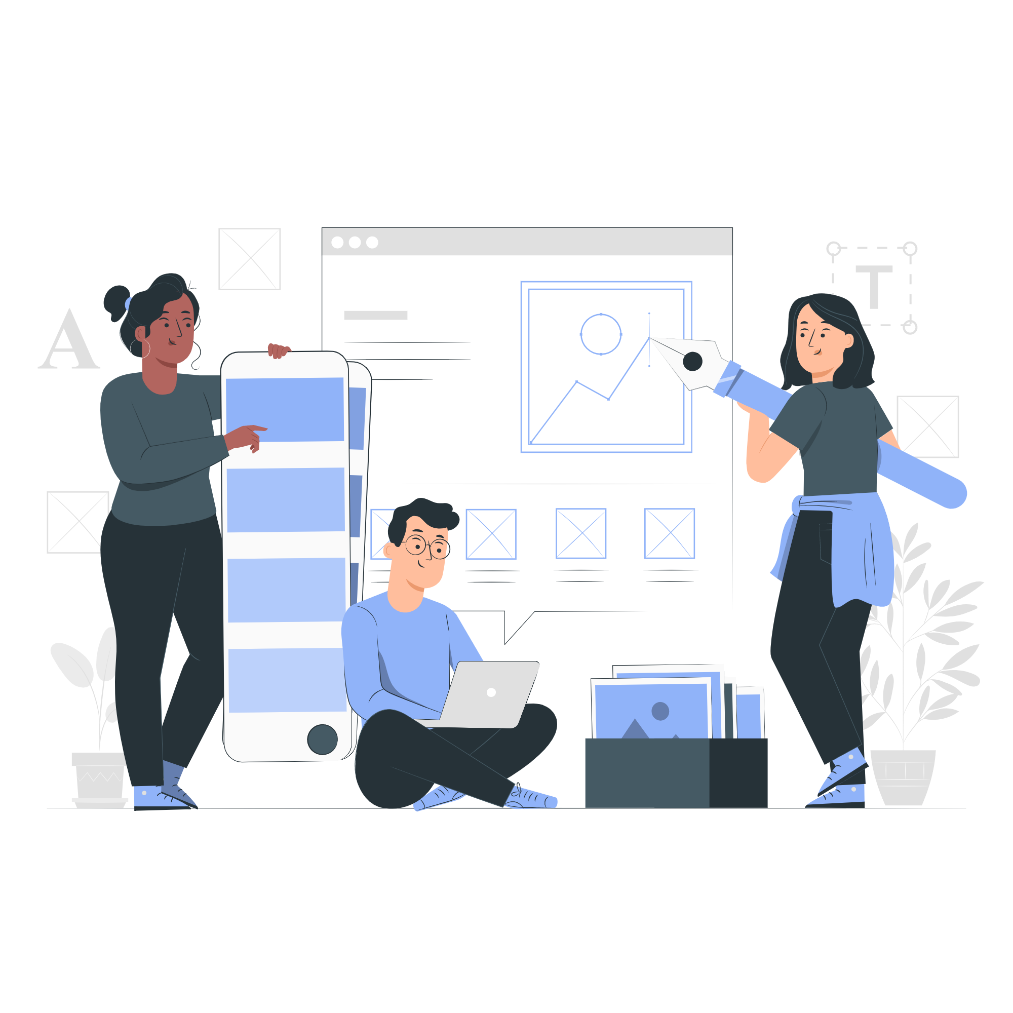 Web designing with distinct features